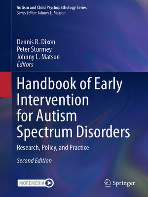 cover image of Handbook of Early Intervention for Autism Spectrum Disorders